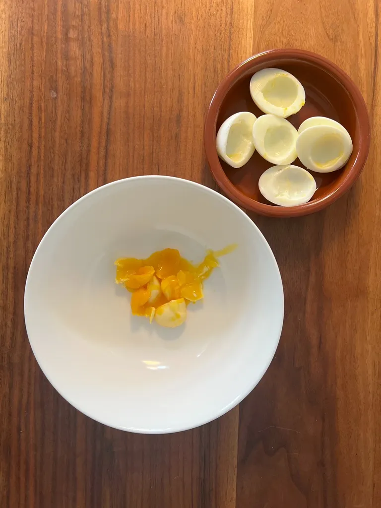 Eigelb sollte noch cremig sein