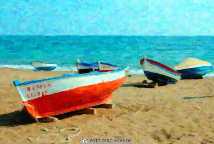 Ein beeindruckendes Ölgemälde, erstellt mit Snap Art 4, das durch intensive Farben und eine realistische Leinwandtextur überzeugt