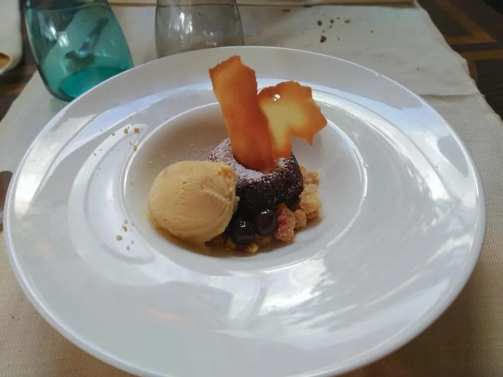 Ein Chocolate Soufflé.