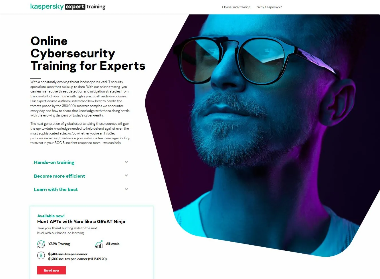 Ein Experte arbeitet an einem Computer mit Cybersecurity-Grafiken