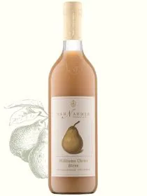 Ein Glas Van Nahmen Williams Christ Birnensaft, ein reiner Direktsaft mit zarter Süße und feiner Würze