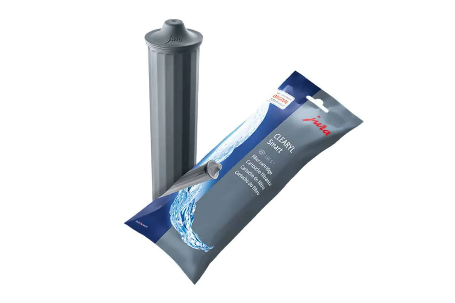 Ein Jura E4 Wasserfilter, passend für den Wassertank eines Jura Kaffeevollautomaten