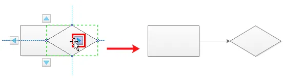 Ein Screenshot zeigt, wie einfach es ist, Formen in EdrawMax einzufügen, was die Erstellung von Diagrammen mit diesem kostenlosen Zeichenprogramm vereinfacht.