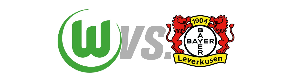 Ein Spielszene aus der Bundesliga, bei der VfL Wolfsburg gegen Bayer 04 Leverkusen antritt, ein typisches Beispiel für packenden deutschen Fußball.