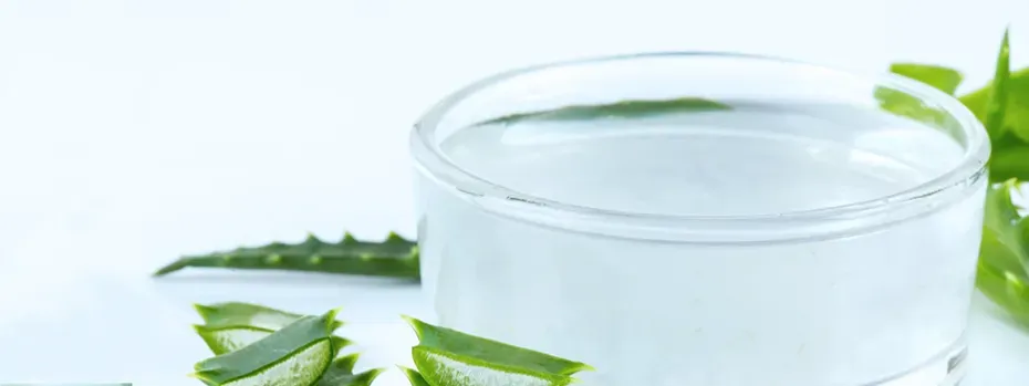 Eine Flasche Apfelessig und ein Glas mit Essig-Wasser-Mischung, bereit zum Gurgeln gegen Halsschmerzen.