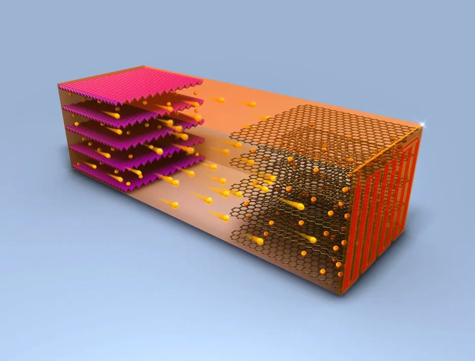 Eine schnell ladende Batterie, die in einem Labor getestet wird