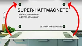 Einfache Montage: Bohrlöcher für Glas Spritzschutz Herd