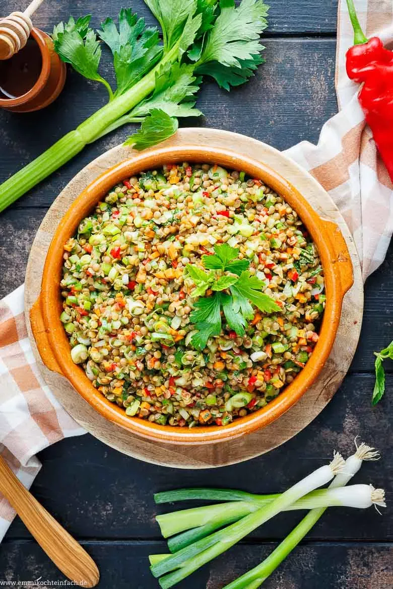 Einfacher Berglinsen-Salat