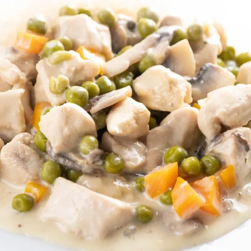 Einfaches Low Carb Hühnerfrikassee