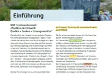 Einleitung einer Publikation mit BMBF FONA Förderung