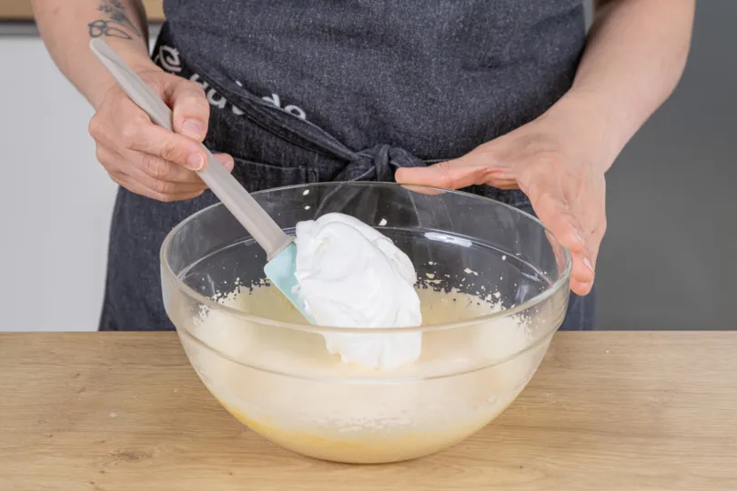 Eischnee unterheben
