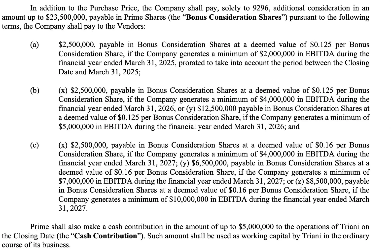 Erlösziele und EBITDA-Prognosen eines Getränkeunternehmens