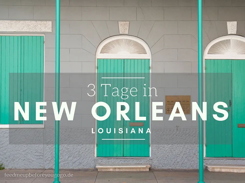 Erste Eindrücke von New Orleans: Ein Blick auf die lebendige Stadt mit ihren charakteristischen Gebäuden und Straßen.