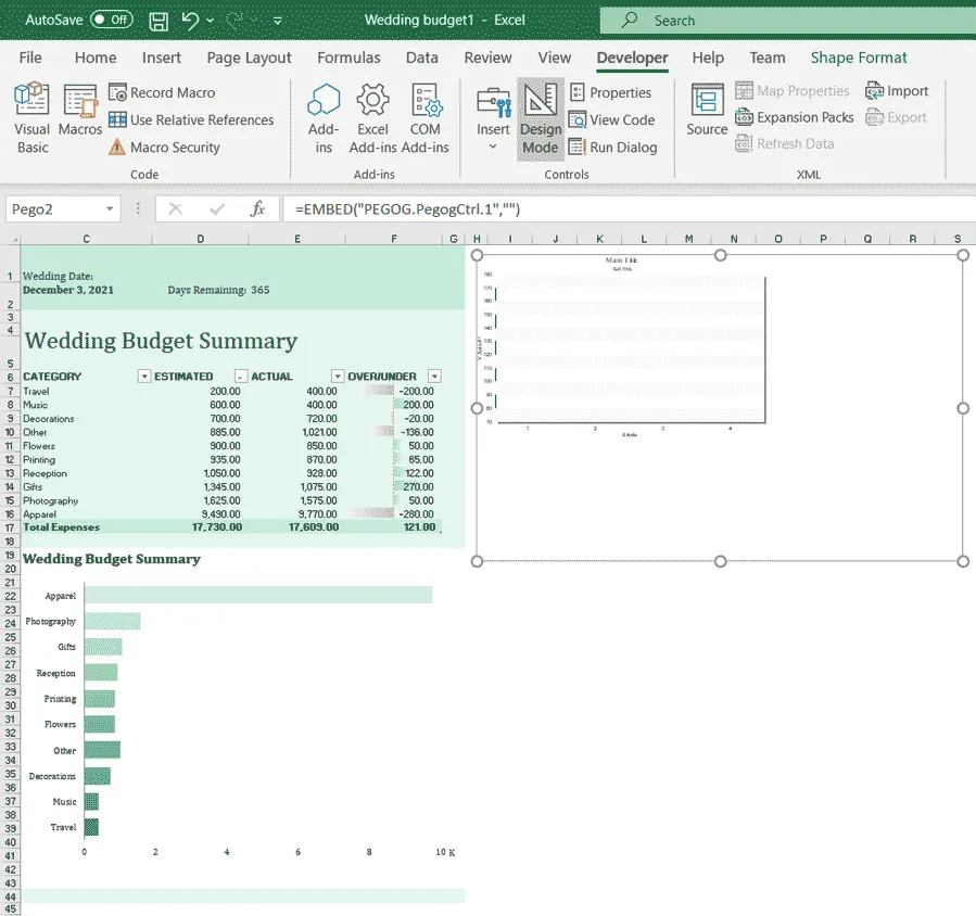 Excel charting activex adding ocx step 3.