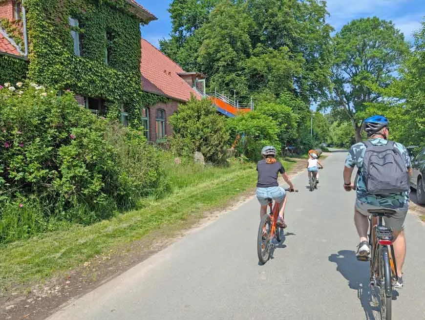 Fahrräder bereit für eine Tour durch die Göhrde, ideal für Radfahrer