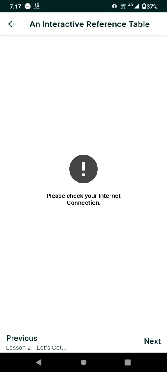 Fehler beim Laden von Daten in der Open edX Mobil-App mit Chrome 108.0.5359.128