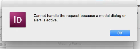Fehlermeldung beim Start von InDesign CS5 auf macOS Sierra