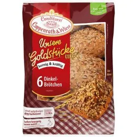 Fertig gebackene Conditorei Coppenrath & Wiese Dinkelbrötchen mit goldbrauner Kruste