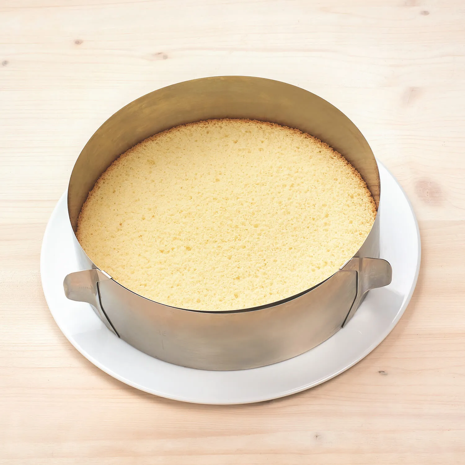 Fertige Käse-Sahne Torte von Dr. Oetker mit einer frischen Garnitur.