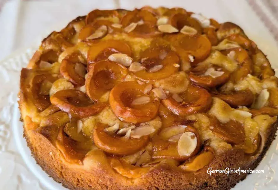 Fertiger Aprikosen Marzipan Geburtstagskuchen