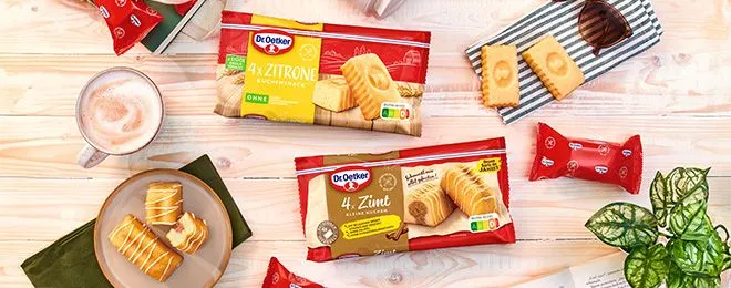 Fertiger Kuchensnack Zitrone mit Zimt und Schokolade