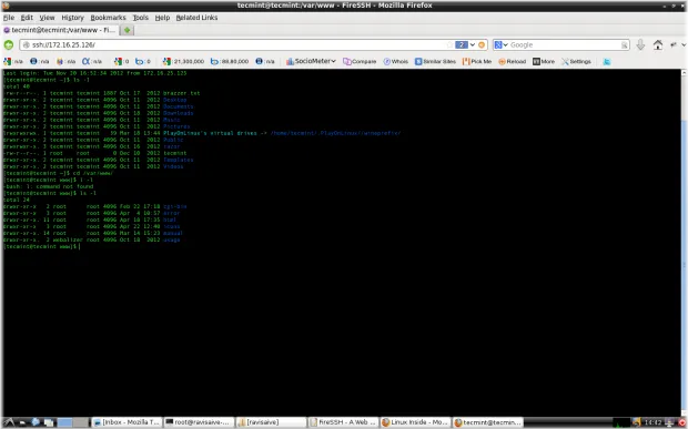FireSSH Remote SSH Session