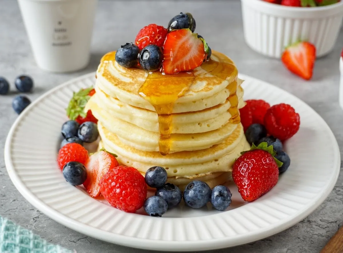 Fluffige Pancakes als schnelles Frühstück oder Dessert