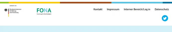 Footer mit BMBF FONA Förderkennzeichnung
