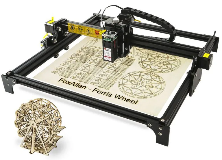 FoxAlien Reizer Lasergravierer mit 40cm x 40cm Arbeitsbereich