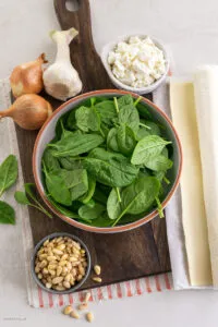 Frischer Blattspinat