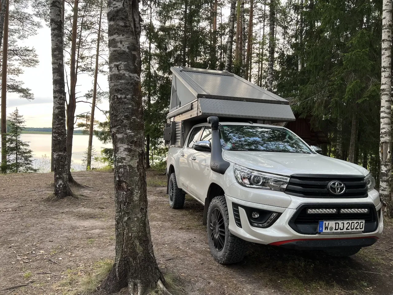 Gaujas Nationalpark Abendstimmung