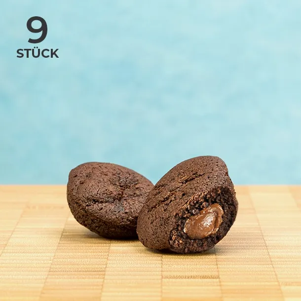 Gefüllte Schoko Mini-Brownies aus Tims Backstube