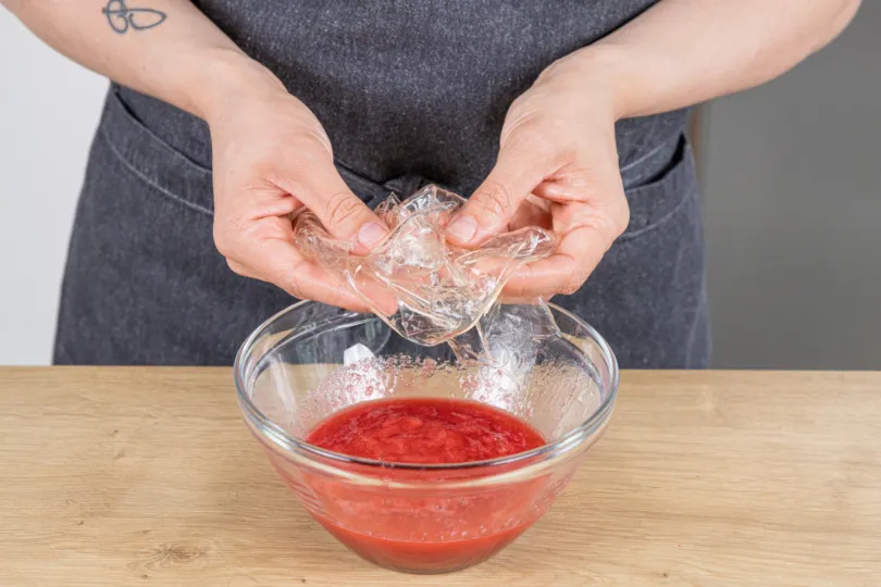 Gelatine unterrühren