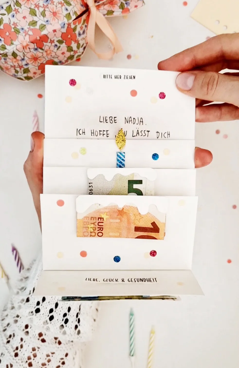 geldgeschenk basteln