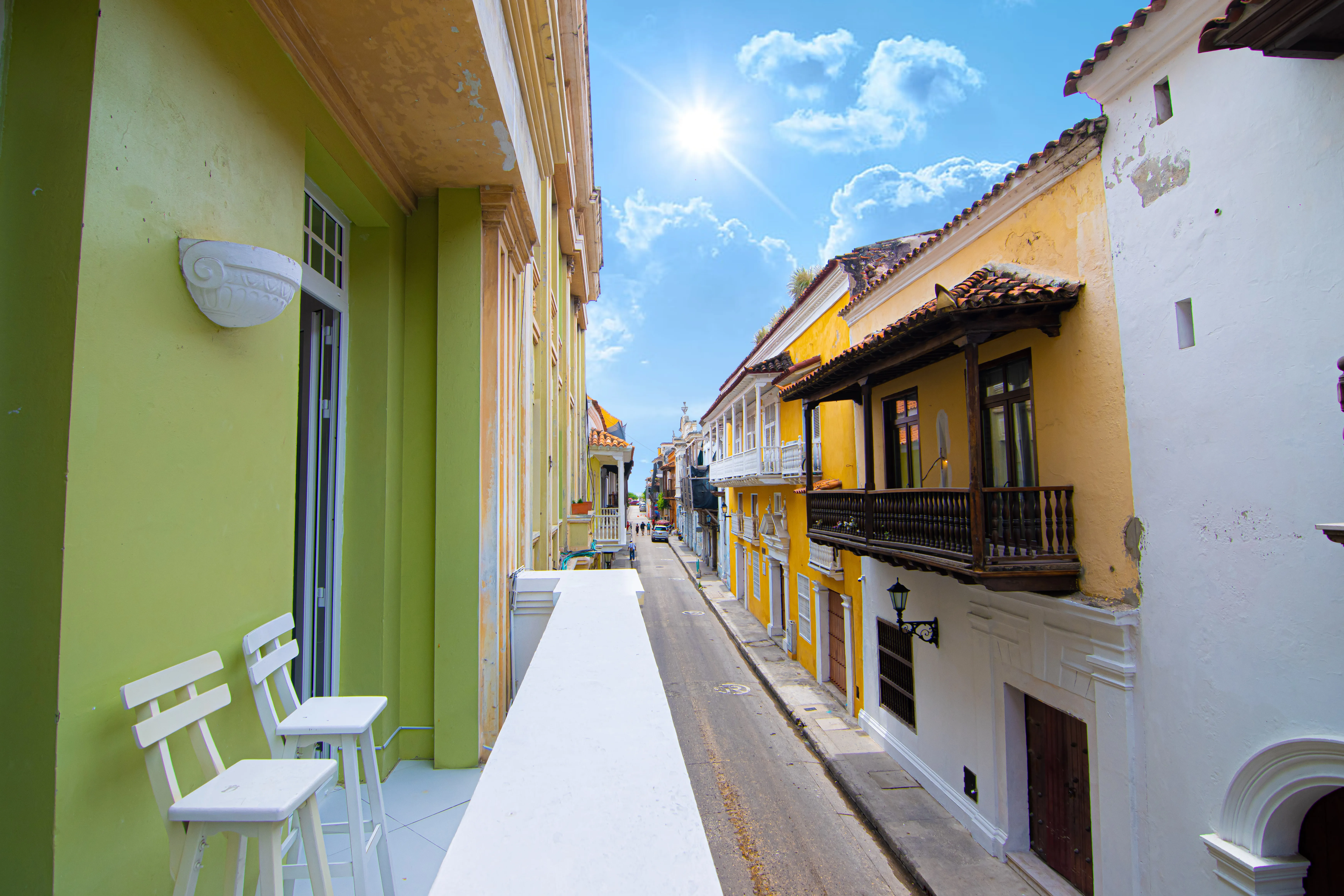 Geräumiges Loft in Cartagena de Indias, Kolumbien, mit modernem Design und Blick auf die Stadt – ein pulsierendes Reiseziel 2025