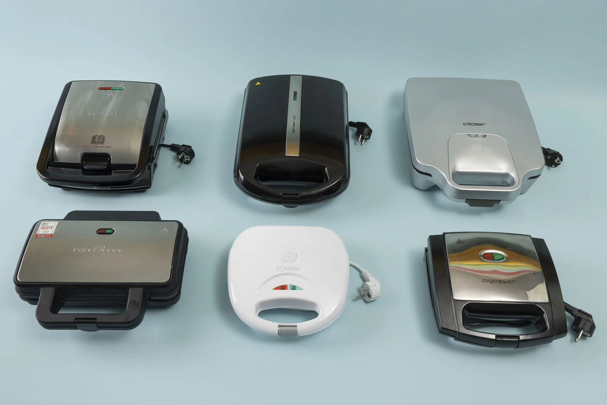 Gesamtansicht der Sandwichmaker im Test