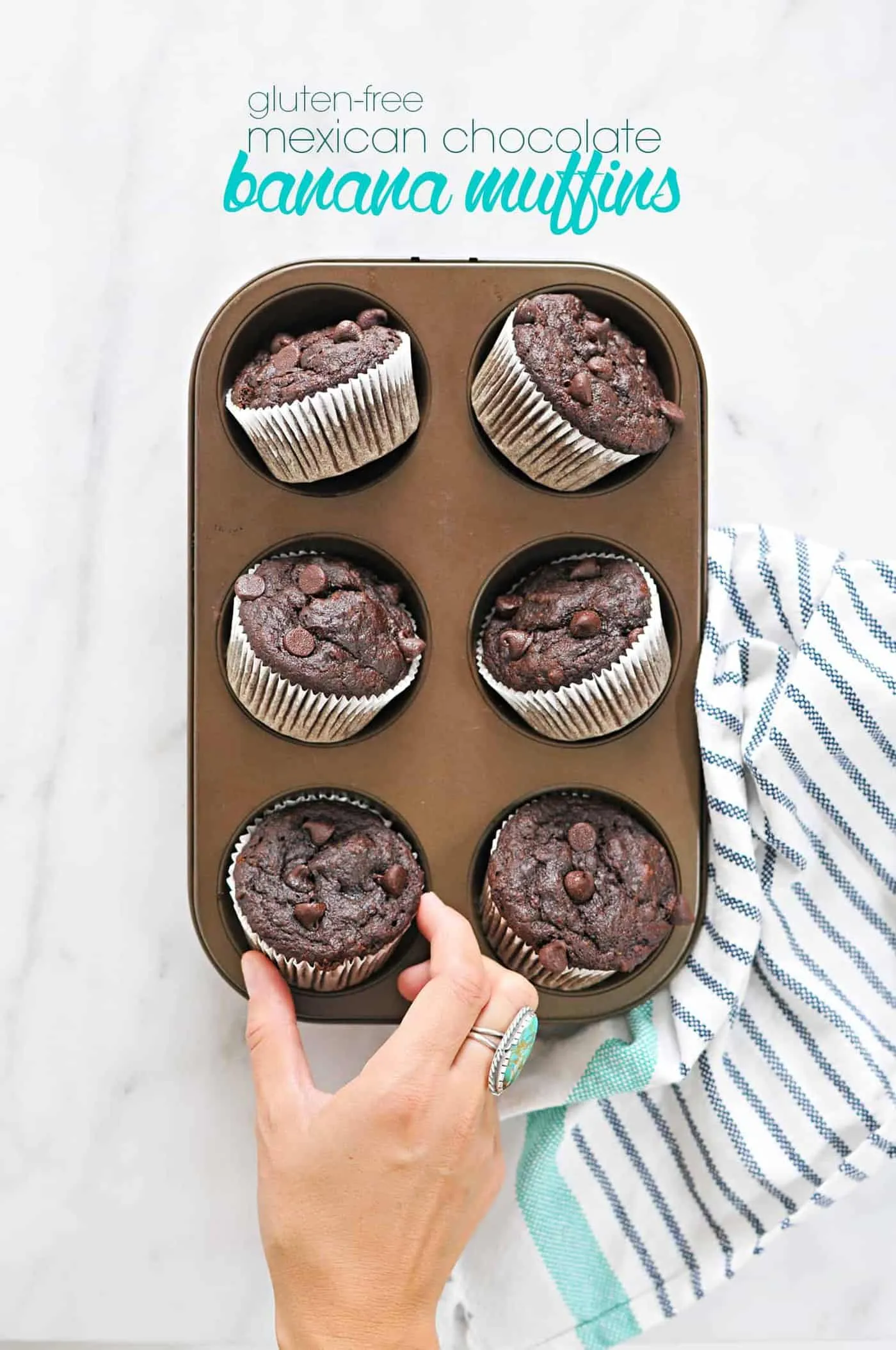 Glutenfreie Muffins mit Schokoladensplittern