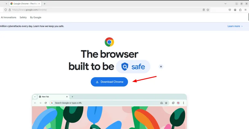 Google Chrome Download-Seite