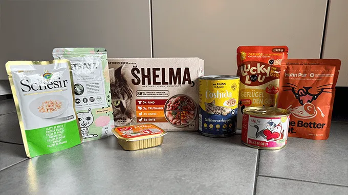 Grafik zeigt die Bewertungskriterien für Nassfutter im Test