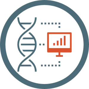 Grafik zur Bioinformatik und OMICS-Analyse bei LIDE für umfassende Dateninterpretation