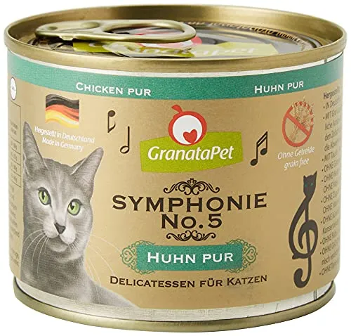 Granata Pet Symphonie N°5 Huhn pur: Nassfutter mit Lachsöl und Granatapfelkernen