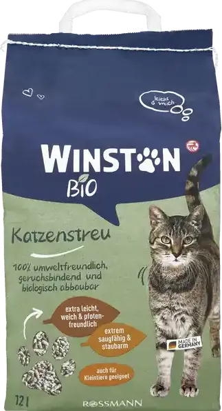 Greenwoods Klumpende Katzenstreu aus Naturton