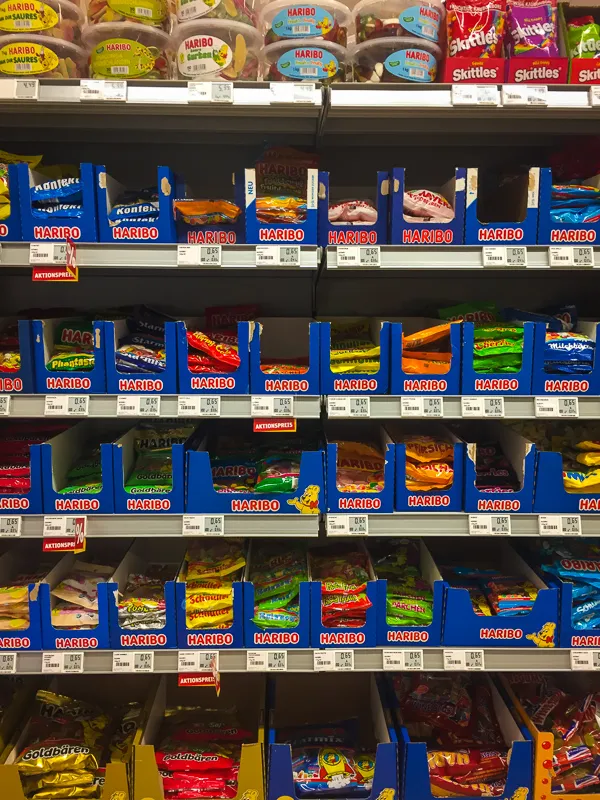 Große Auswahl an Haribo Gummibärchen