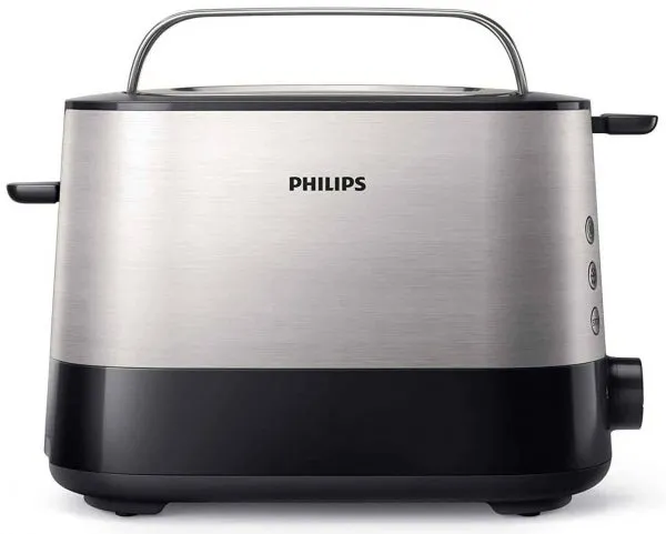 Großer Philips HD2637/90 Toaster mit Metallblenden
