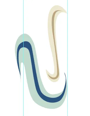 Grundelemente für Angleichungen in Illustrator zur Erstellung von Spritzrändern