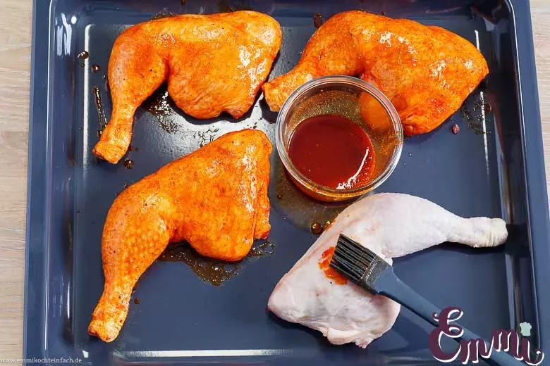 Hähnchen auf dem Backblech mit Mariande