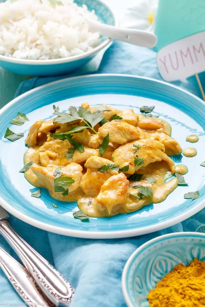 Hähnchen Curry Geschnetzeltes - www.emmikochteinfach.de