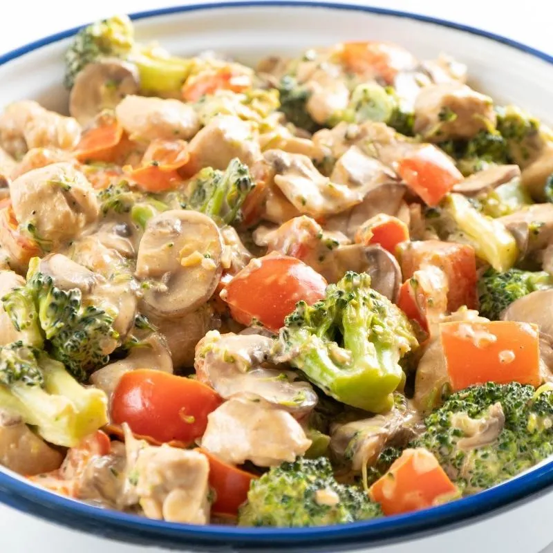 Hähnchen-Gemüse-Pfanne, ein schnelles und gesundes Gericht für den Alltag