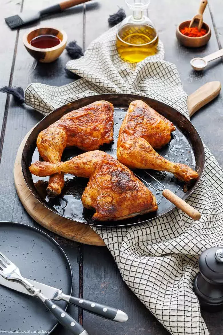 Hähnchenschenkel im Backofen