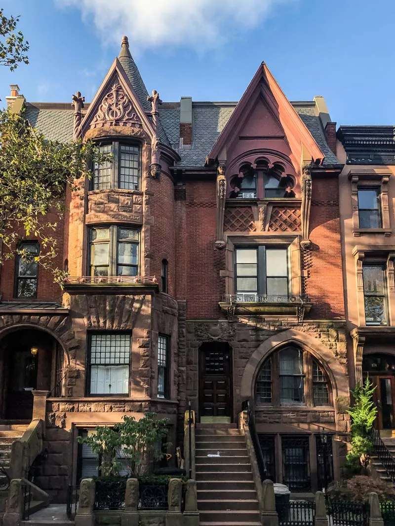 Häuser am Park Slope in Brooklyn
